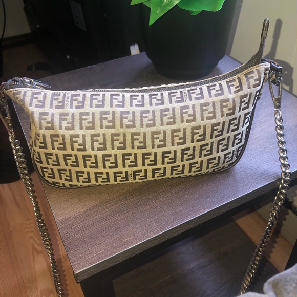 FENDI Vintage Zucchino Pochette Shoulder Crossbody Bag - Picture 4 of 9